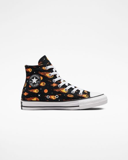 Tenisi Inalti Baieti Converse Chuck Taylor All Star Comets Negrii Albi | RO QHKS13497